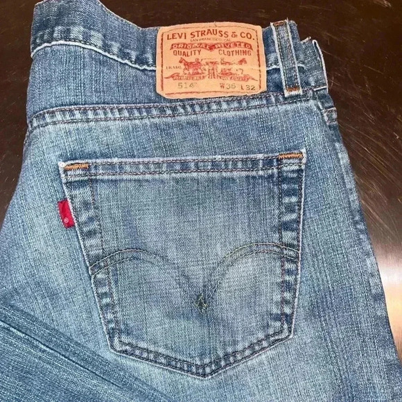 Womens Levi’s 514 Slim Straight Stretch Denim Cropped Jeans 36 - Picture 3 of 7